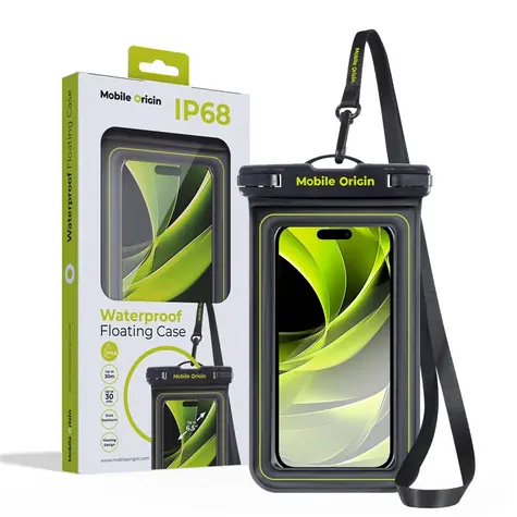 Mobile Origin Waterproof floating case 6.5" černá/zelená / vodotěsné univerzální pouzdro