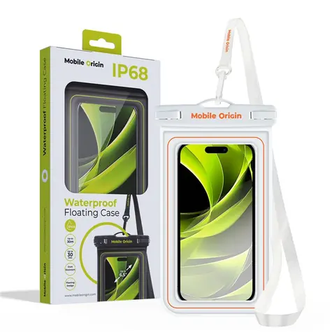 Mobile Origin Waterproof floating case 6.5" bílá/oranžová / vodotěsné univerzální pouzdro
