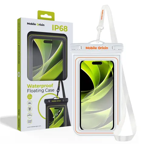 Mobile Origin Waterproof floating case 6.8" bílá/oranžová / vodotěsné univerzální pouzdro