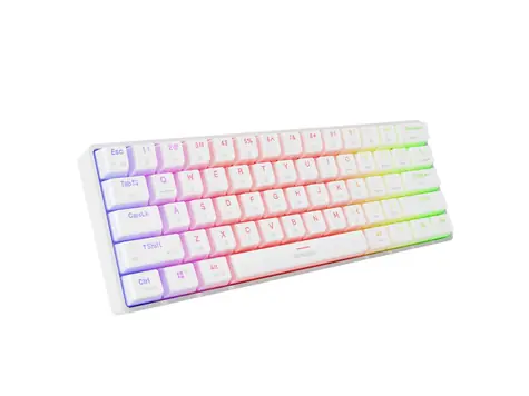 Genesis Thor 660 G2 RGB Gateron Red US bílá  / herní bezdrátová klávesnice / USB / Bluetooth 