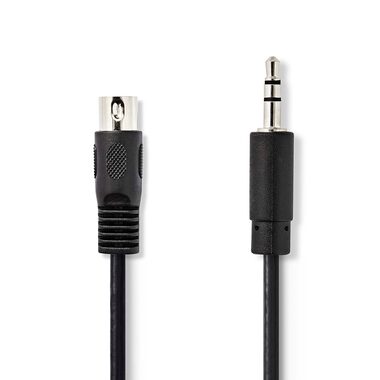 Nedis DIN Audio kabel DIN 5pinová (M) - jack 3.5 mm (M) 2.00 m černá 