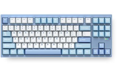 MCHOSE GX87 Lite Matcha Latte V2 modrá / herní bezdrátová klávesnice / mechanická / Matcha Latte V2 / 2.4GHz / US Layout