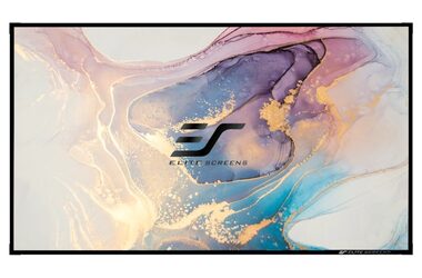 ELITE SCREENS plátno v pevném rámu 110" (280cm) / 16:9 / 137.1×243.6cm / CLR3 / bezrámové / pro UST projektory