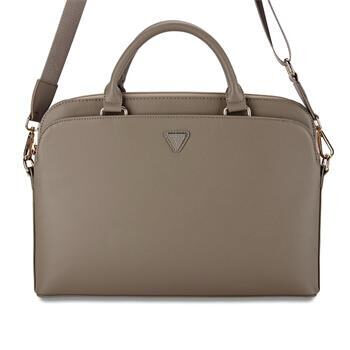 Guess PU Grained Triangle Logo Taška na Notebook 13/14/15" Brown