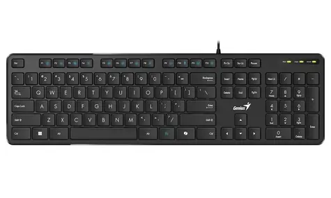 GENIUS Slimstar M200 Copilot černá / Kancelářská klávesnice / drátová / USB / CZ+SK layout