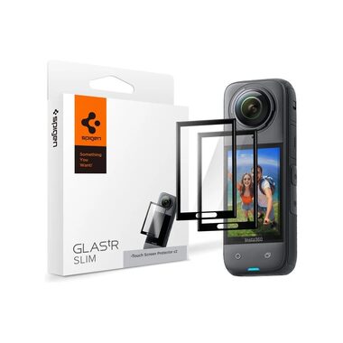 Spigen Glass tR SLIM S2P ochranné sklo pro Insta 360 X4 černá / 2ks