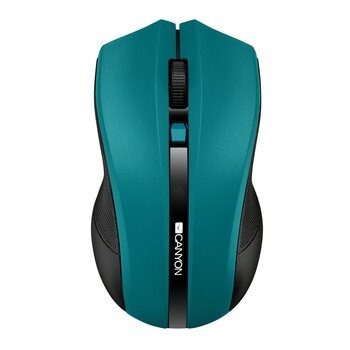 CANYON CNE-CMSW05G zelená / optická bezdrátová myš / 800/1200/1600 dpi / 4 tlačítka / USB 2.0 / 2.4GHz / 2x AAA