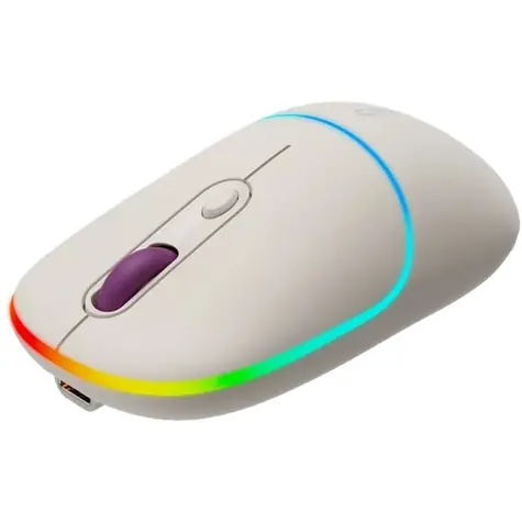 CANYON CNS-CMSW22RC béžová / optická bezdrátová myš / 800/1200/1600 dpi / 4 tlačítka / USB 2.0 / 2.4GHz / 650mAh
