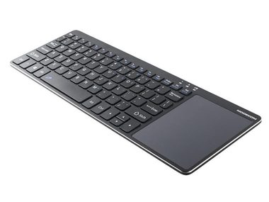 Rozbaleno - MODECOM MC-TPK1 / Bezdrátová klávesnice s touchpadem / černá / EU Layout / rozbaleno