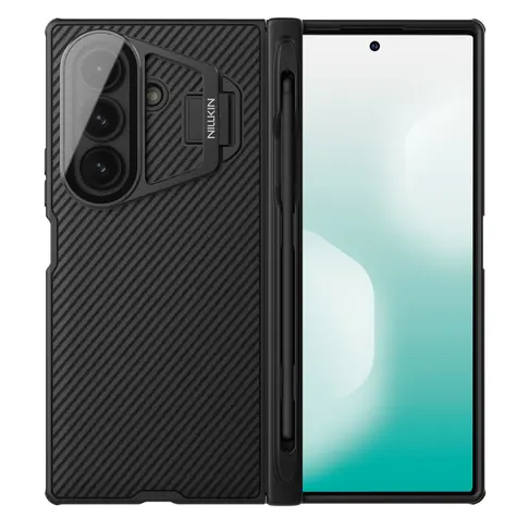 Nillkin CamShield Prop Magnetic Pen Slot (Transparent Lens) Zadní Kryt pro Samsung Galaxy Z Fold 7 Black