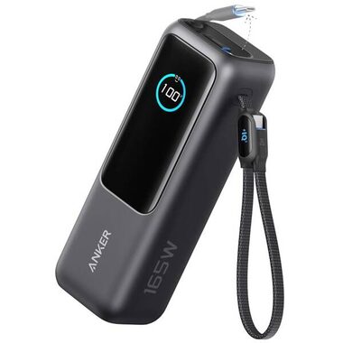 Anker 25000mAh Powerbanka šedá / 165W / 2x kabel USB-C 