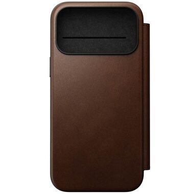 Nomad Modern Leather Folio pouzdro pro Apple iPhone 17 Pro Max hnědá