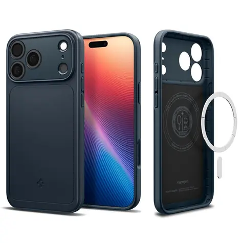 Spigen Thin Fit MagSafe ochranný kryt pro Apple iPhone 17 Pro Max metal slate