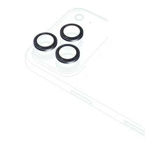 Epico Aluminium Lens Protectors ochrana čoček fotoaparátu pro iPhone 17 Pro/17 Pro Max modrá
