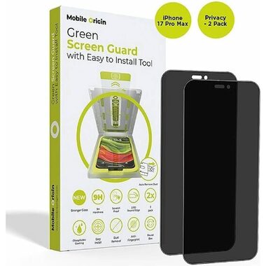 Mobile Origin Screen Guard s aplikátorem pro Apple iPhone 17 Pro Max / 2 kusy / Privátní sklo