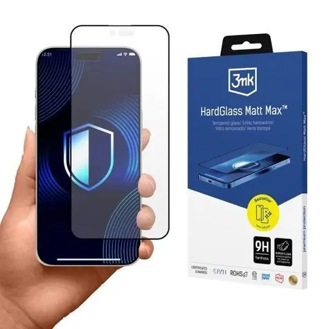 3mk HardGlass Matt Max ochranné sklo pro Apple iPhone 17 Pro Max