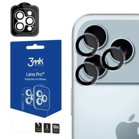 3mk Lens Protection Pro sklo na fotoaparát pro Apple iPhone 17 Pro /17 Pro Max Transparent