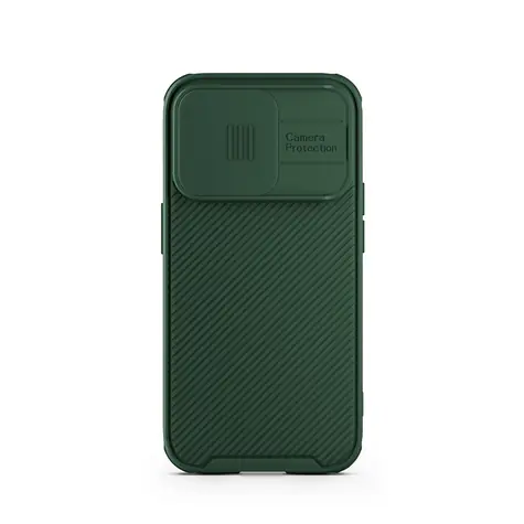 Spello Durable Magnetic Case Odolný magnetický kryt s posuvnou ochranou čoček pro Apple iPhone 15 zelená