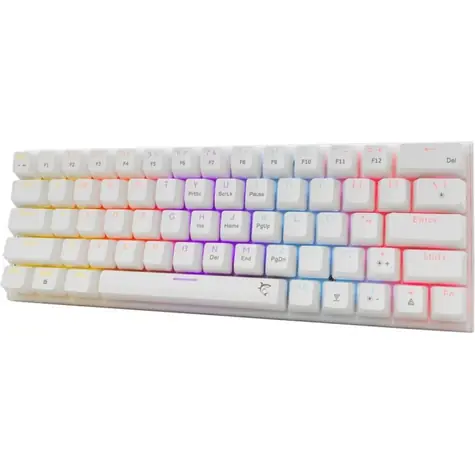 White Shark GK-002211V2 WAKIZASHI 2 bílá / herní mechanická klávesnice / US layout / USB / LED