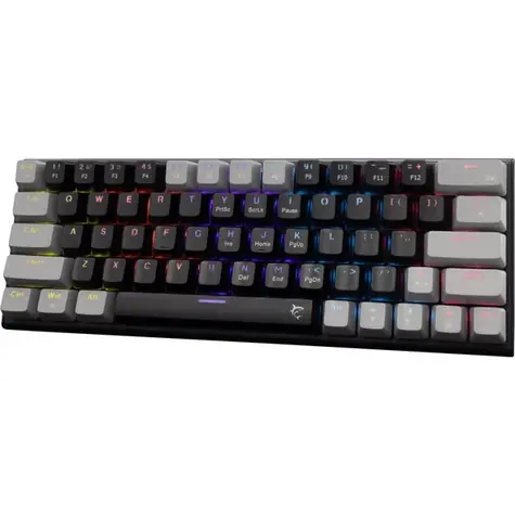 White Shark GK-002111V2 WAKIZASHI 2 černo-šedá / herní mechanická klávesnice / US layout / USB / LED