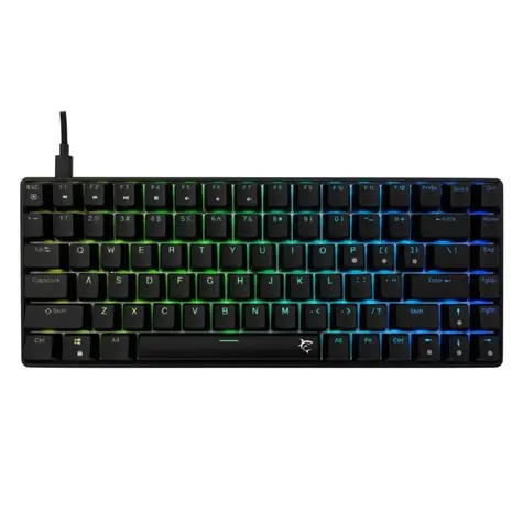 White Shark GK-005121 HAMACHI černá / herní mechanická klávesnice / US layout / modré spínače / USB / LED