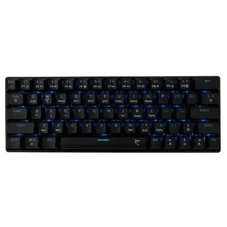 White Shark GK-3111 KAIKEN černá / bezdrátová herní mechanická klávesnice / US layout / červené spínače / USB / BT / LED