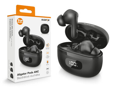 Aligator Pods ANC TWS sluchátka / černá