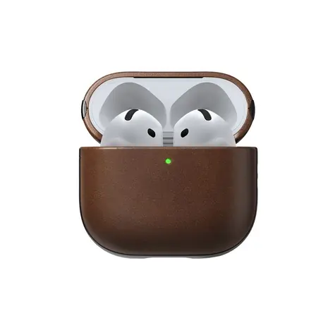 Nomad Modern Leather Case pouzdo pro Apple Airpods 4 hnědá