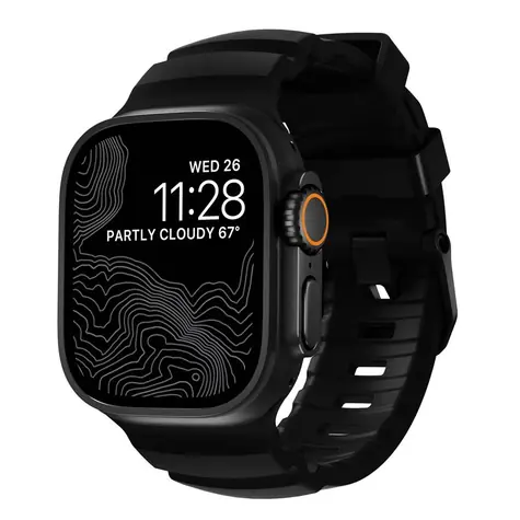 Nomad Rocky Point řemínek pro Apple Watch 46mm/49mm černá