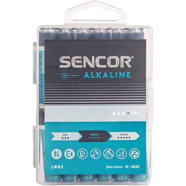 SENCOR SBA LR03 24 BOX Alkalická baterie AAA (24ks)
