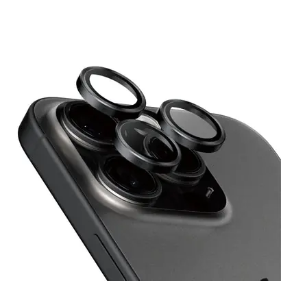 PanzerGlass HoOps Apple iPhone 16 Pro/15 Pro/16 Pro Max/15 Pro Max ochranné kroužky pro čočky fotoaparátu - černý titan