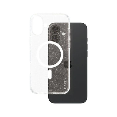 PanzerGlass CARE kryt Apple iPhone 16 Plus Star Lit třpytivý/bílý MagSafe 