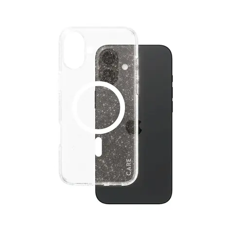 PanzerGlass CARE kryt Apple iPhone 16 Plus Star Lit třpytivý/bílý MagSafe 