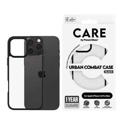 PanzerGlass CARE kryt Apple iPhone 16 Pro Max Urban Combat černý