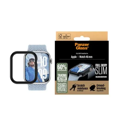 PanzerGlass Apple Watch 11/10 46mm tenký černý kryt s ochranným sklem