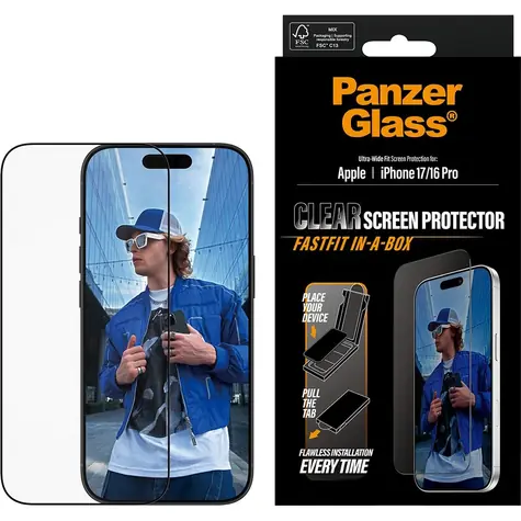 PanzerGlass Apple iPhone 17/16 Pro s bezprašným aplikačním boxem