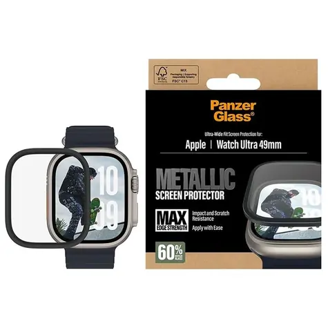 PanzerGlass Apple Watch Ultra ochranné sklo s kovovým rámečkem