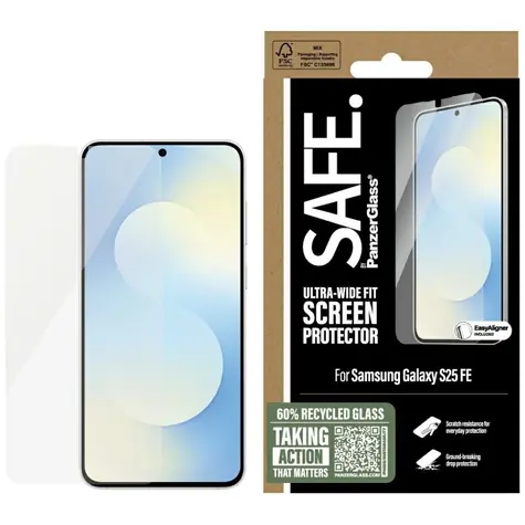 PanzerGlass SAFE Samsung Galaxy S25 FE s instalačním rámečkem