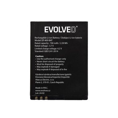EVOLVEO originální baterie pro EasyPhone ID/EG/XS EP-400/550/570 / 700 mAh