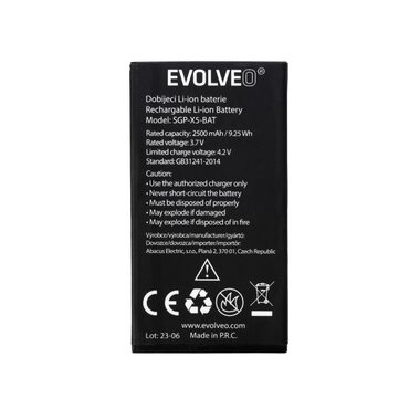 EVOLVEO originální baterie pro StrongPhone X5 / 2500 mAh