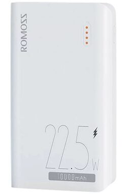 Romoss SENSE4SF 10000 mAh bílá / Powerbanka / 22.5W / 2x USB-A + 1x USB-C + Lightning + microUSB  