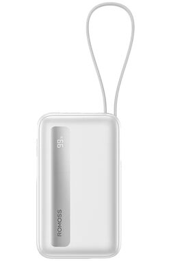 Romoss PPR20 20000mAh bílá / Powerbanka / 22.5W / USB-A + USB-C & USB-C + Lightning kabel