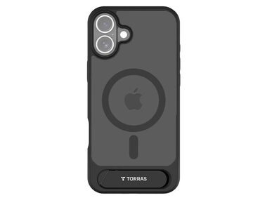 Torras Pstand Series Case Ochranné pouzdro pro Apple iPhone 16 černá