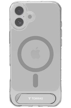 Torras Pstand Series Ochranné pouzdro pro Apple iPhone 16 transparentní