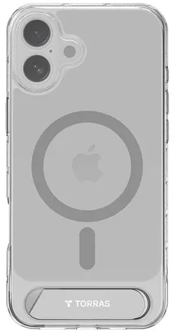 Torras Pstand Series Ochranné pouzdro pro Apple iPhone 16 transparentní