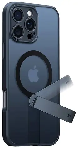 Torras Pstand Spin Ochranné pouzdro pro Apple iPhone 16 Pro černá