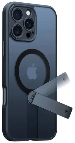 Torras Pstand Spin Ochranné pouzdro pro Apple iPhone 16 Pro Max černá