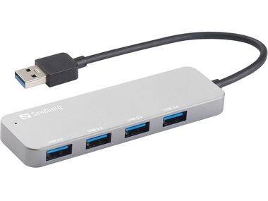 Sandberg USB 3.0 Hub 4 ports šedá / 4x USB-A