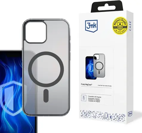 3mk Frosty MagCase zadní kryt pro Apple iPhone 14 Black