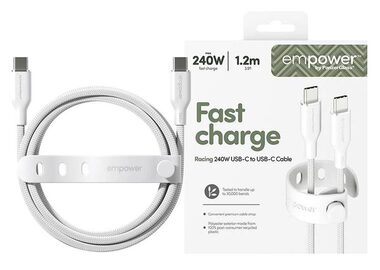 PanzerGlass empower 240W USB-C to USB-C USB 2.0 1.2M bílá
